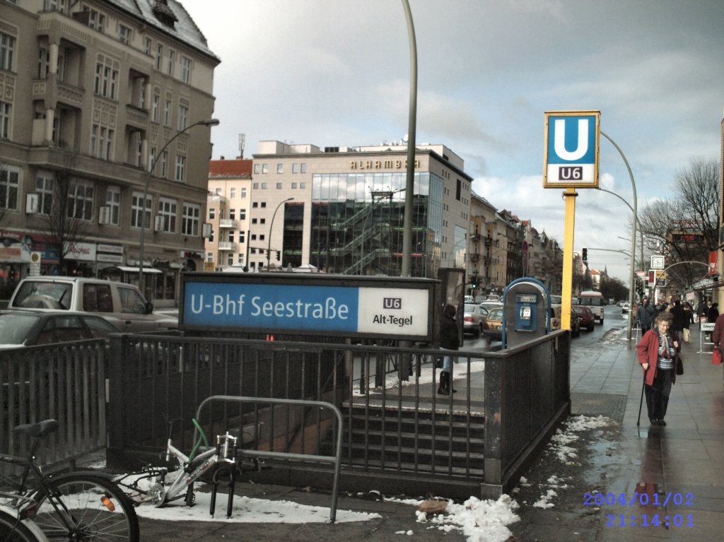 Eingang U-Bhf Seestrasse, U 5 Berlin