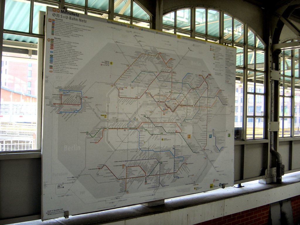 Netzplan der Stadt Berlin