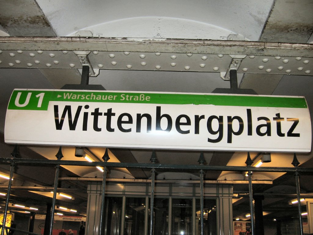 U-Bhf Wittenbergplatz, Bahnsteig U1