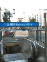 Eingang U-Bhf kaiserdamm