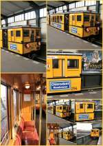 Hist. U-Bahnzug im Bhf Gleisdreieck