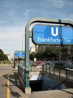 Am U-Bhf Frankfurter Tor